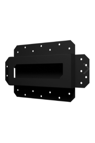 Решетка вентиляционная SGR 250х100 окраш. сталь Matt black ERA