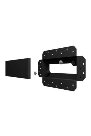 Решетка вентиляционная SGR 250х100 окраш. сталь Matt black ERA