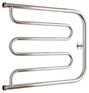 Полотенцесушитель водяной Стилье Тандем 500x650 резьба-сгон 1" + кронштейн